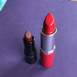 2 Lipsticks Make Up For Ever & Clinique Rouge Matte, Cherry Pop NEW